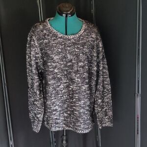 Style & Co. Black and White Knit Sweater